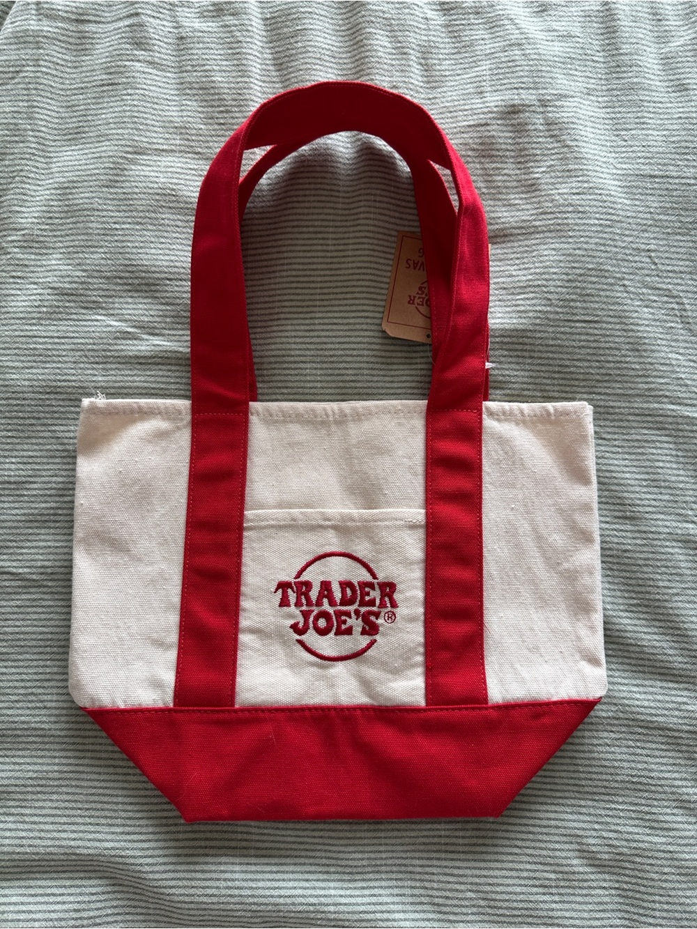 Trader Joes Mini Tote Bag - Picture 2 of 2
